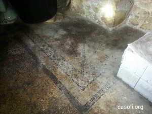 Pavimento cantina a Cluviae - foto casoli.org